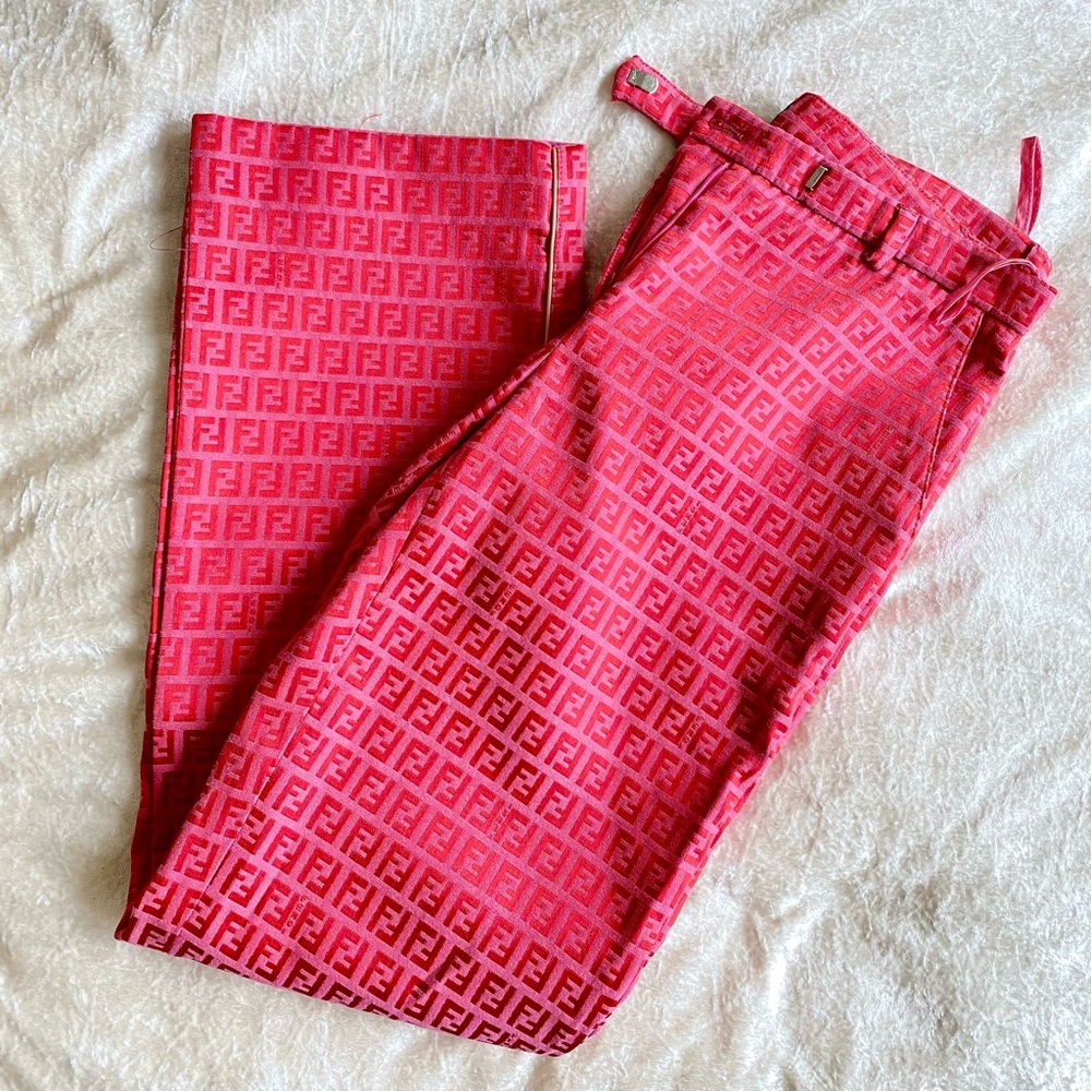 🌺Vintage 90's FENDI FF Zucca Monogram Pants🦩